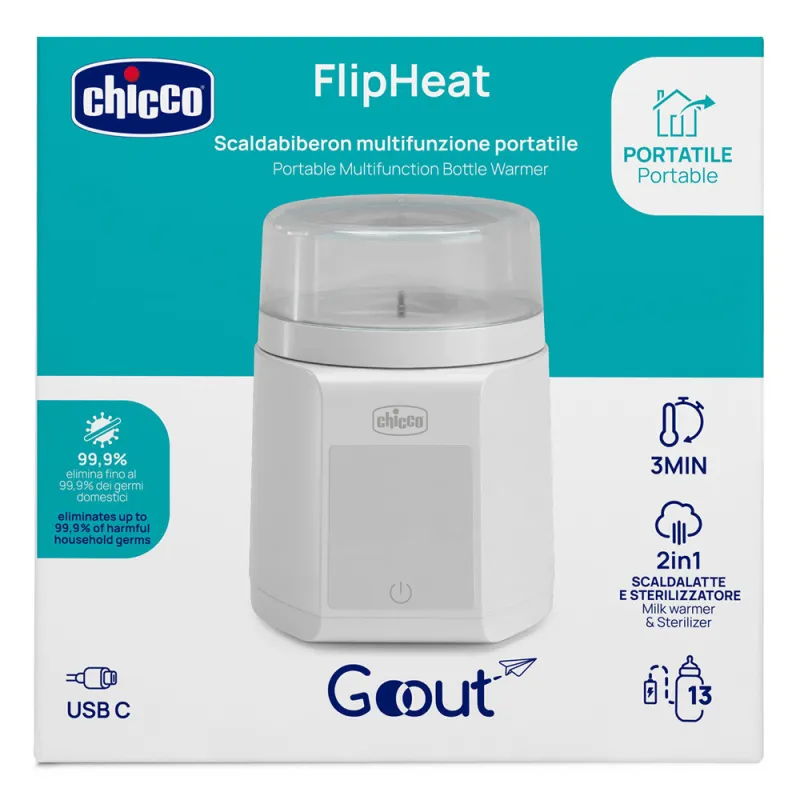 CHICCO Ohřívač a sterilizátor kojeneckých lahví Portable