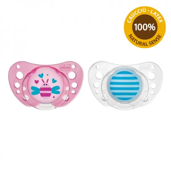 CHICCO Dudlík Physio Air kaučuk 16-36m dívka 2 ks