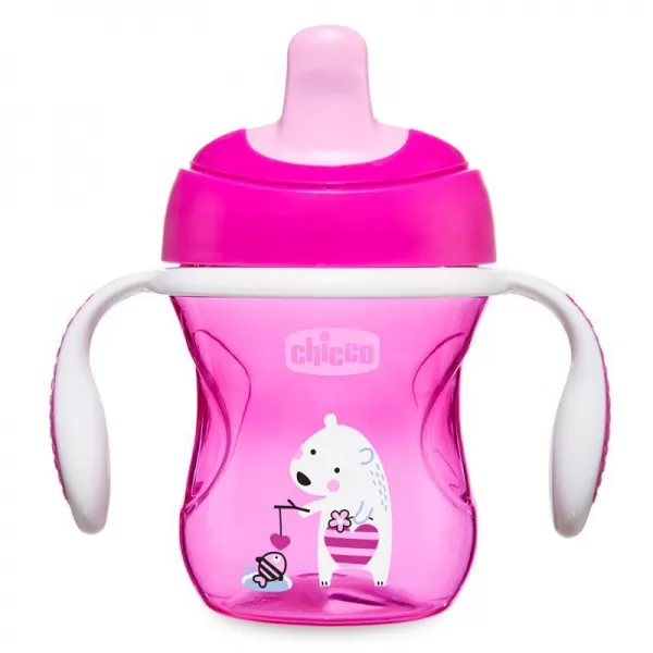CHICCO Hrneček Training s držadly 200 ml 6m+