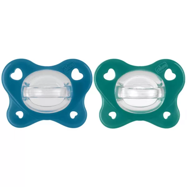 CHICCO Šidítko PhysioForma® Dual Soft 6-16m, 2 ks