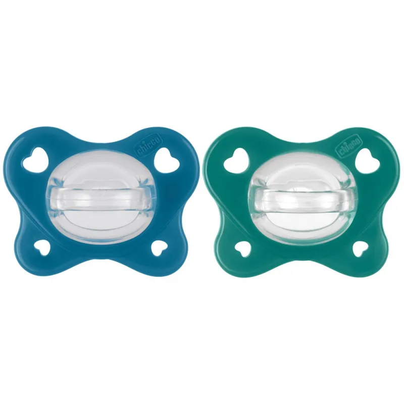 CHICCO Šidítko PhysioForma® Dual Soft 6-16m, 2 ks