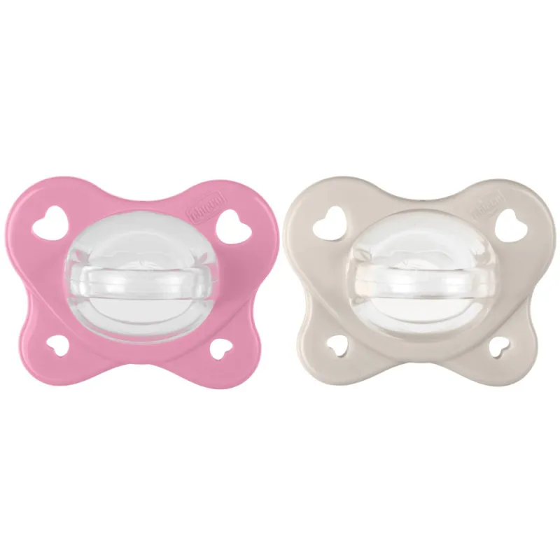CHICCO Šidítko PhysioForma® Dual Soft 6-16m, 2 ks
