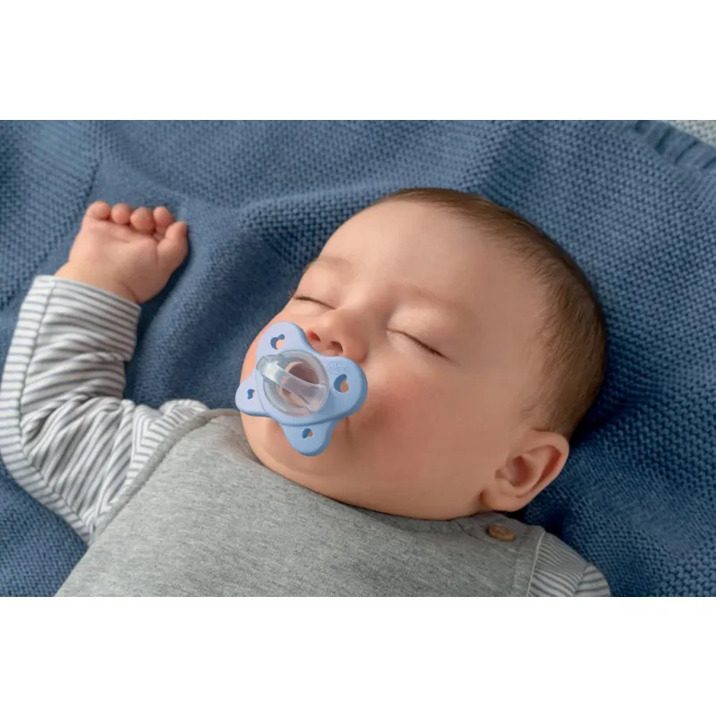 CHICCO Dudlík PhysioForma® Dual Soft modrý 0-2m, 1 ks