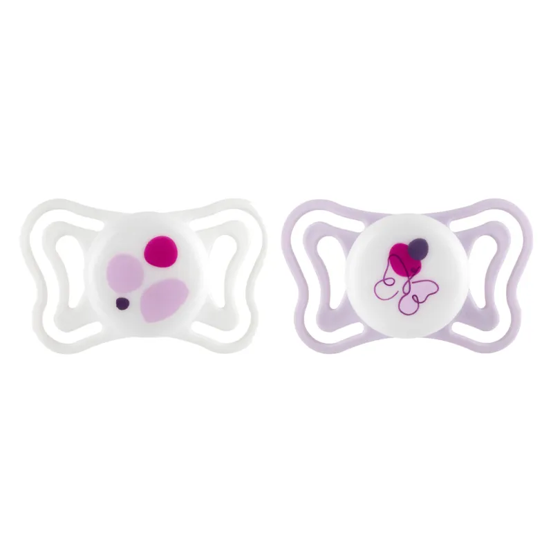 CHICCO Dudlíky Physioforma Light silikonové ortodontické růžové 2-6m, 2 ks