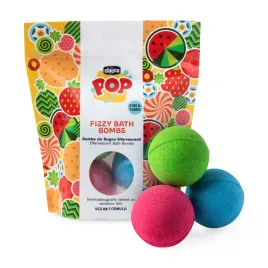 CHICCO Šumivé koupelové bomby POP pro děti a teenagery 3 ks