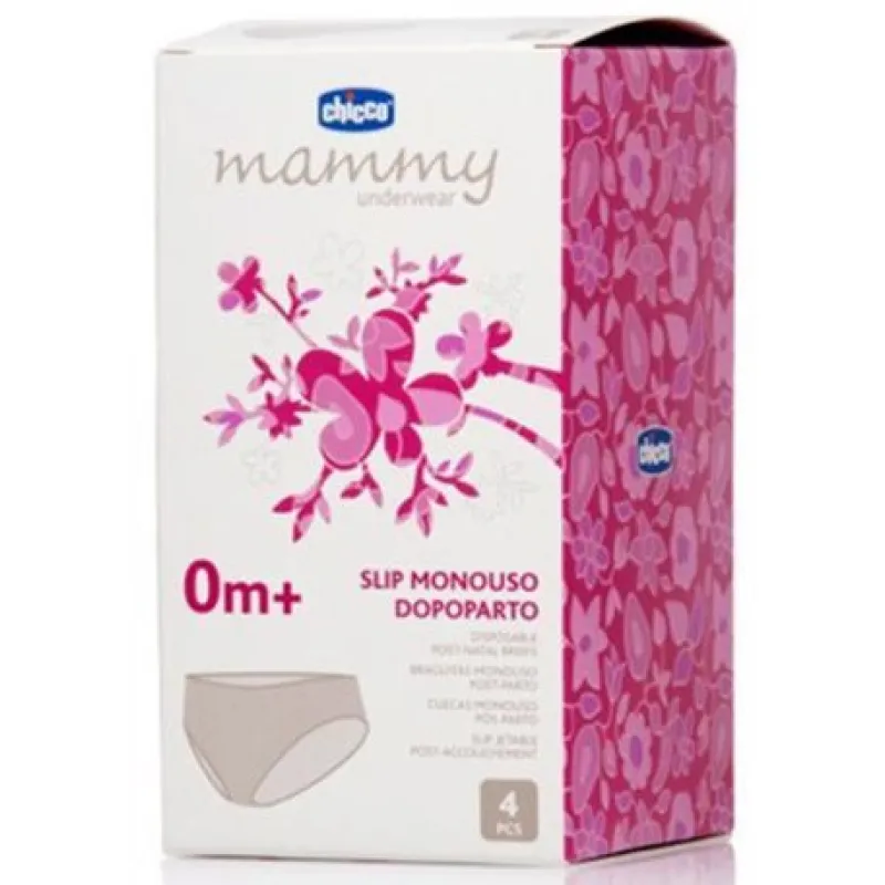 CHICCO Kalhotky jednorázové po porodu, 4 ks, vel.4