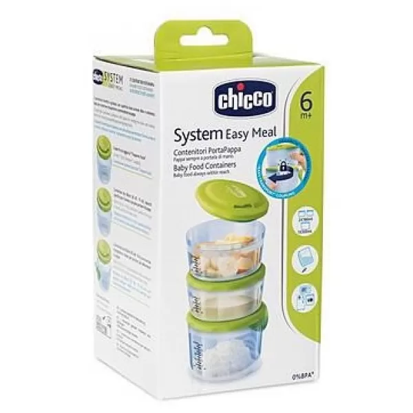 Chicco Zásobníky na jídlo, 3ks