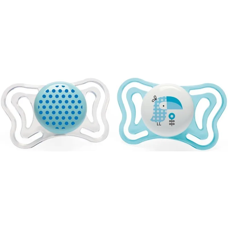 Chicco Šidítko Physio Light, silikónové, 2-6m+, 2ks