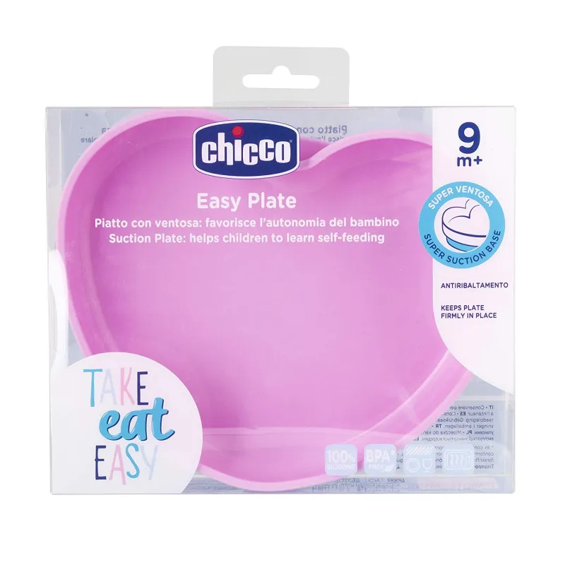 Chicco Silikonový talíř srdíčko 9 m+