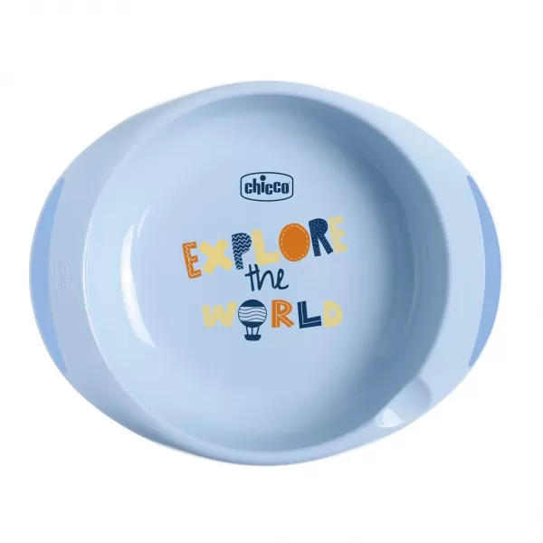 Chicco Set jídelní - talíře, příbory, sklenka, 12m+