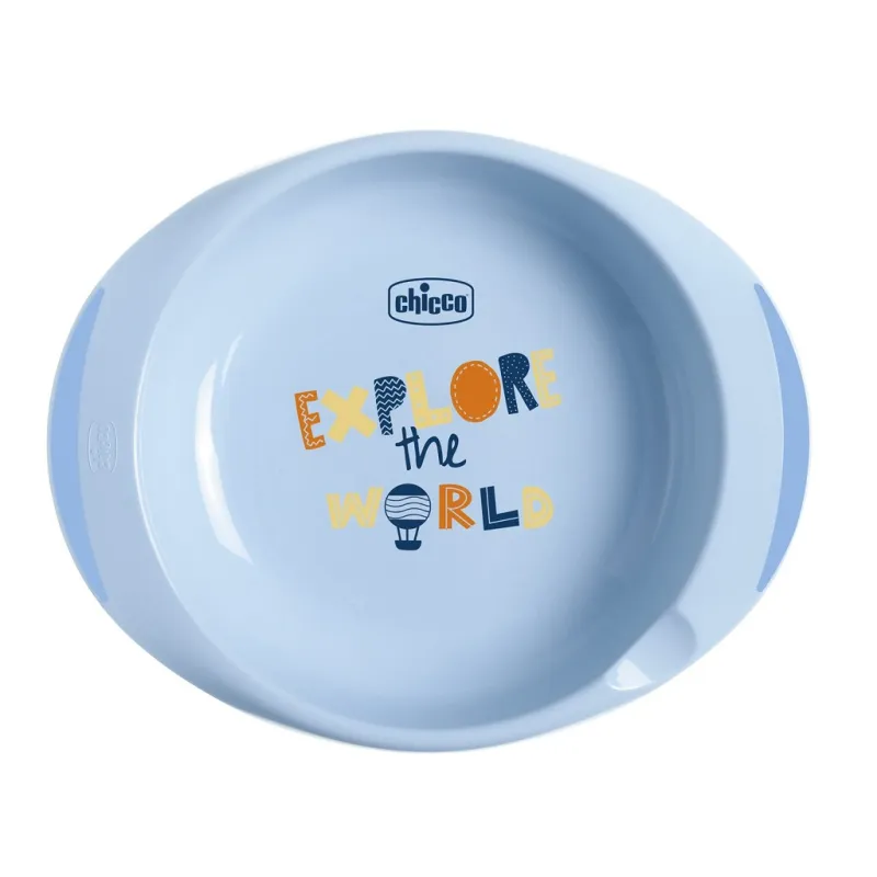 Chicco Set jídelní - talíře, příbory, sklenka, 12m+