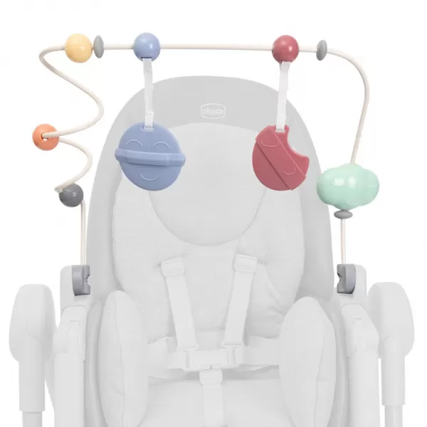 CHICCO Hrazdička Rainbow na jídelní židličku Polly Armonia