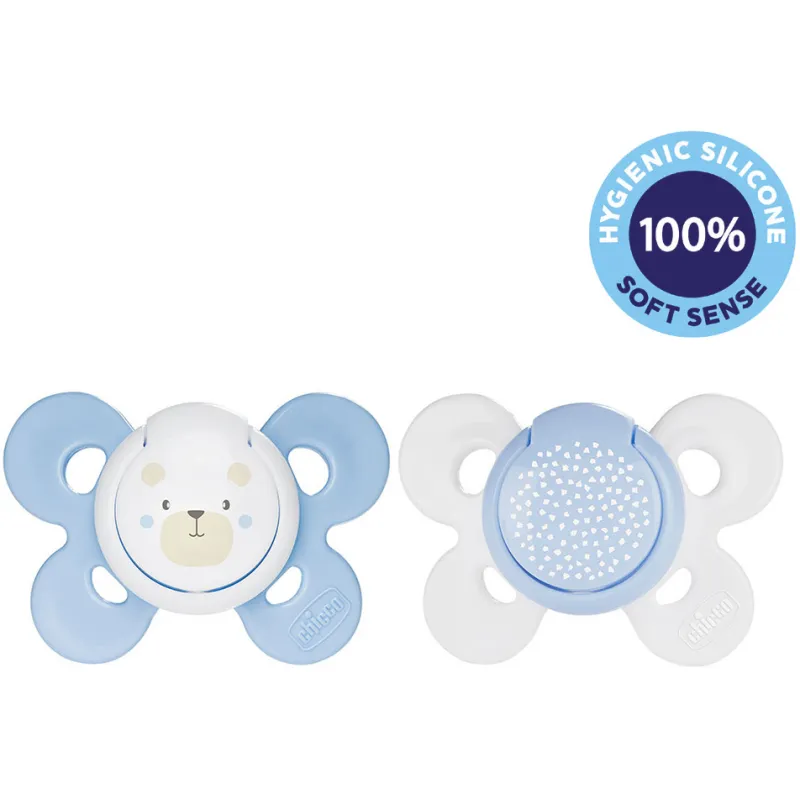 Chicco Šidítko Physio Comfort silikonové 2 ks, 0-6 m