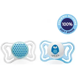 Chicco Šidítko Physio Light silikonové 2 ks,  2-6 m+